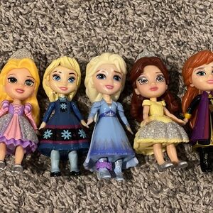 Disney Princess Mini Doll Collection - Purple, Blue, Yellow